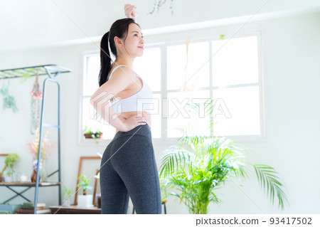 Female diet fitness beauty exercise 93417502