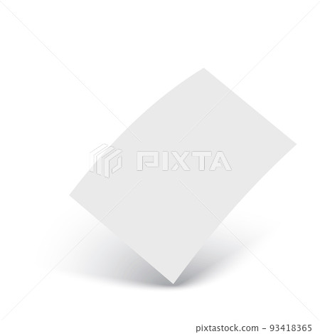 3d blank business cards. Branding elements. Vector 93418365