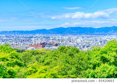 【京都舊城風光】從稻荷山看京都市景 93420663