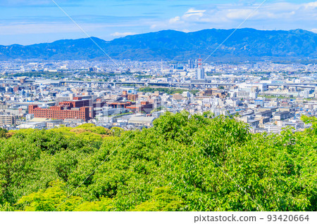 [Old city scenery in Kyoto] View of Kyoto city seen from Mt. Inari 93420664