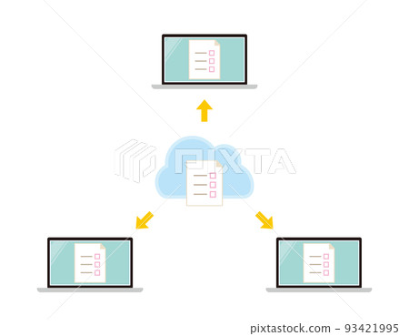 Cloud internet illustration material Cloud internet illustration material 93421995