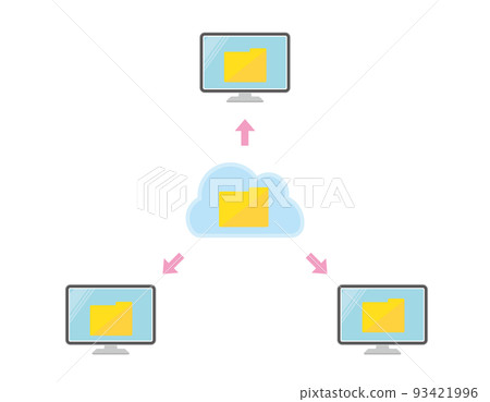 Cloud internet illustration material Cloud internet illustration material 93421996