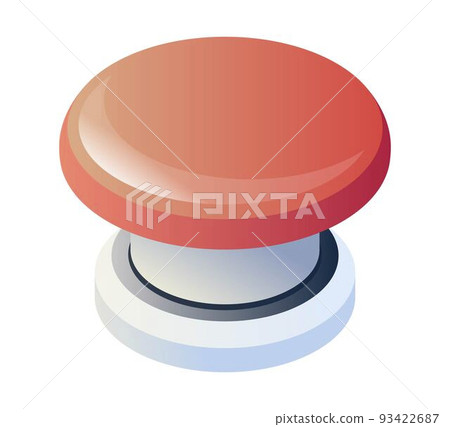On and off button, red knob for operating system 93422687