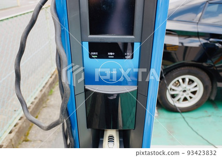 electric car charging station electric car charging station 93423832
