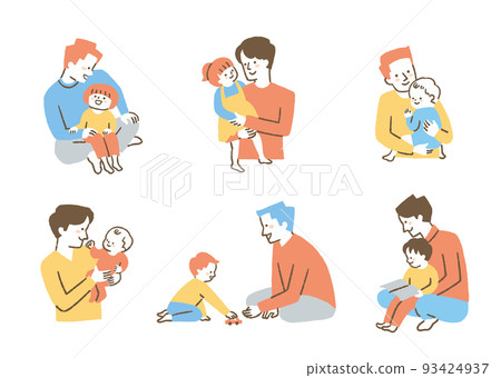 育兒父親_設置_顏色 93424937