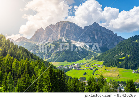 Sass da Ciampac mountain above Corvara Sass da Ciampac mountain above Corvara 93426269
