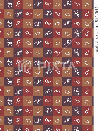 Handwritten calligraphy Yakiimo wrapping paper Seamless pattern pattern 93426443