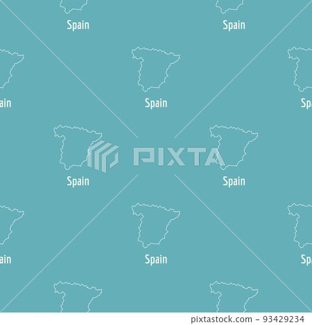 Spain map thin line vector simple Spain map thin line vector simple 93429234