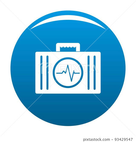 First aid kit icon vector blue 93429547