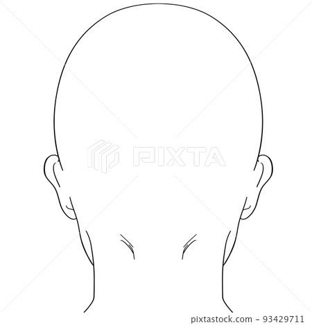 [Human body illustration series] Back view 93429711