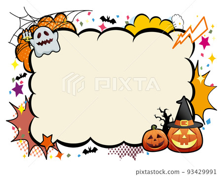 Halloween cute frame background 93429991
