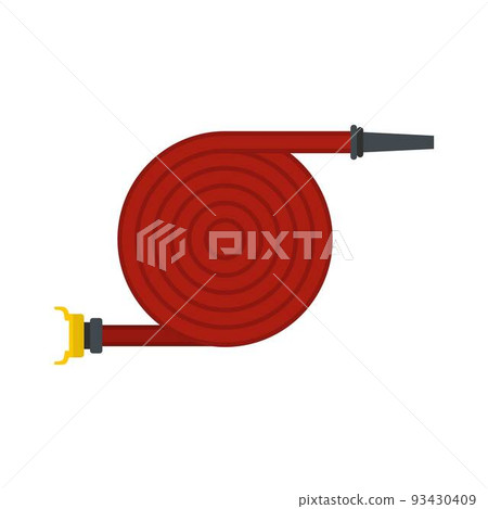 Fire hose icon, flat style 93430409