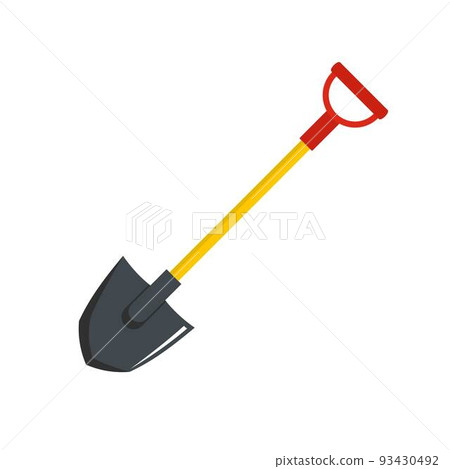 Shovel icon, flat style Shovel icon, flat style 93430492