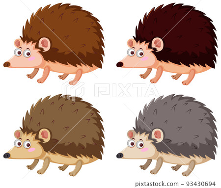Different hedgehogs in cartoon style Different hedgehogs in cartoon style 93430694