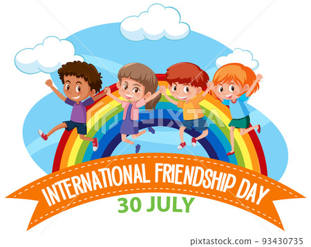 International Friendship Day banner design - Stock Illustration [93430735]  - PIXTA