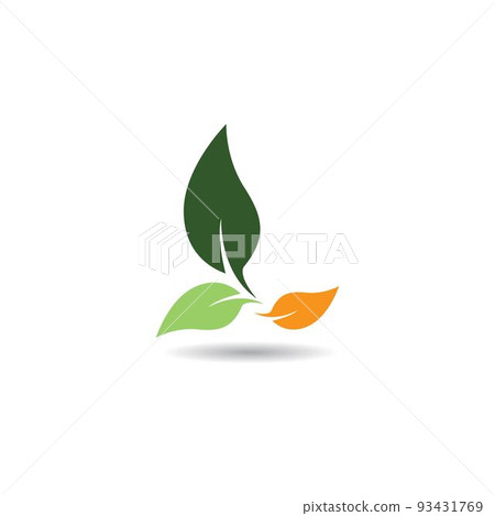 Leaf symbol vector icon 93431769