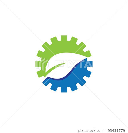 Leaf symbol vector icon 93431779