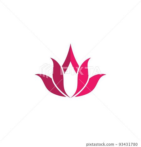 Lotus symbol vector icon 93431780