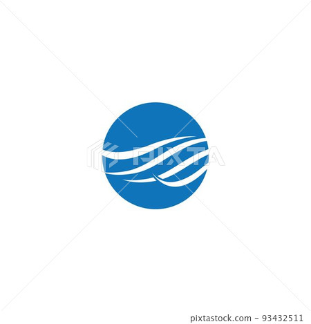 Wave symbol vector illustration design 93432511