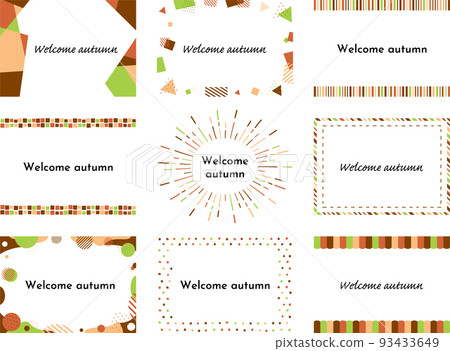 9 types of frame sets that are easy to use in autumn 93433649