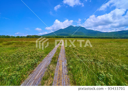 Hiuchigatake on the east side from Ozegahara in Shimodashiro, Oze (Hinoemata Village, Fukushima Prefecture) 93433701