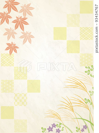 秋季日式背景 93434767