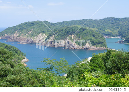 從濱田城遺址看松原灣 93435945