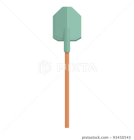 Shovel icon cartoon vector. Gold mine. Stone ore 93438543
