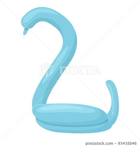 Swan balloon icon cartoon vector. Animal toy. Funny art Swan balloon icon cartoon vector. Animal toy. Funny art 93438846