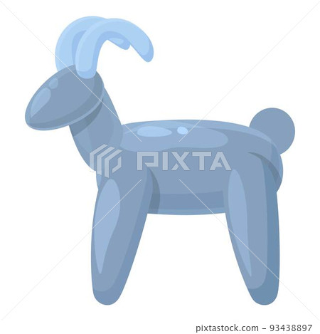 Balloon goat icon cartoon vector. Air toy. Art shape Balloon goat icon cartoon vector. Air toy. Art shape 93438897