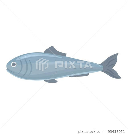 Sea herring icon cartoon vector. Baltic fish. Tuna store 93438951