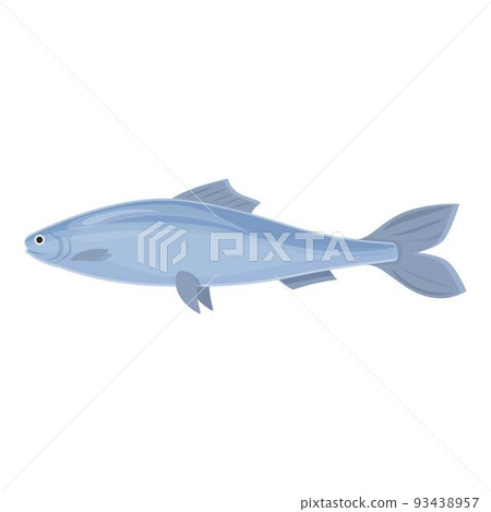 Salmon fish icon cartoon vector. Sea herring. Sardine food 93438957