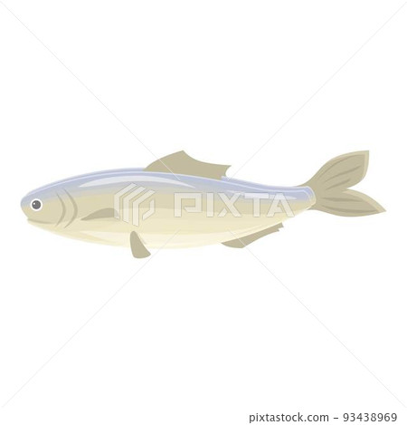 Seafood icon cartoon vector. Sea herring. Aquatic product 93438969