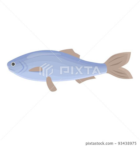 Herring food icon cartoon vector. Sea fish. Aquatic store 93438975