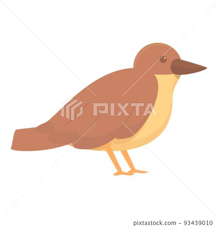 Bird sparrow icon cartoon vector. Tree flying. Branch sparrow Bird sparrow icon cartoon vector. Tree flying. Branch sparrow 93439010