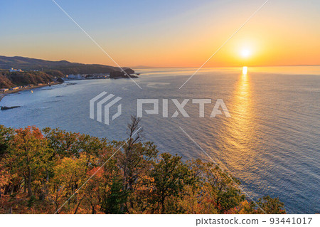 Cape Puyuni, a famous sunset spot "Autumn Hokkaido" 93441017