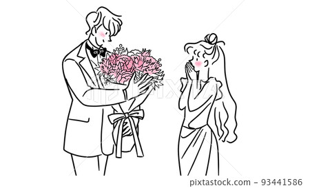 贈送花束的男人 93441586