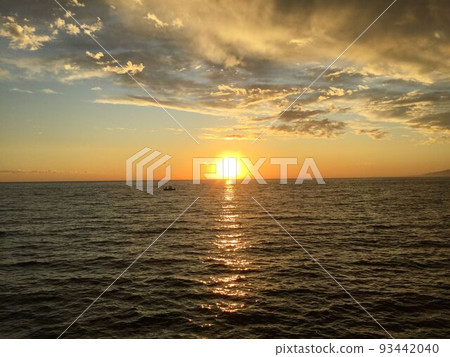 聖莫尼卡海灘日落 93442040