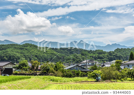 長野縣茅野市北山田園風光[8月] 93444003