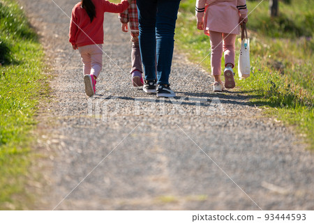 #Family #Walk #Mother #Child #Daughter #Sisters #3 Sisters #4 people #Family love #Motherless family 93444593