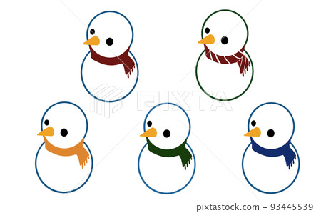 雪人 / 聖誕節 / 新年賀卡 / 冬季參觀 / 套裝材料 93445539