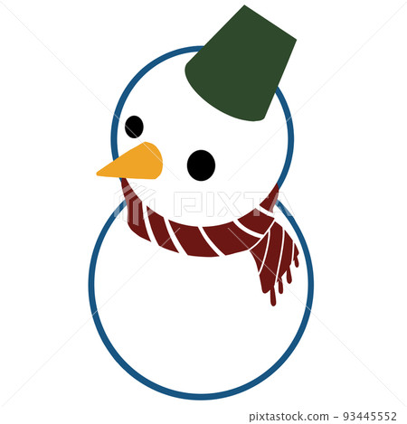 Snowman / Christmas / New Year's card / Visit during the winter / Cut material Snowman / Christmas / New Year's card / Visit during the winter / Cut material 93445552