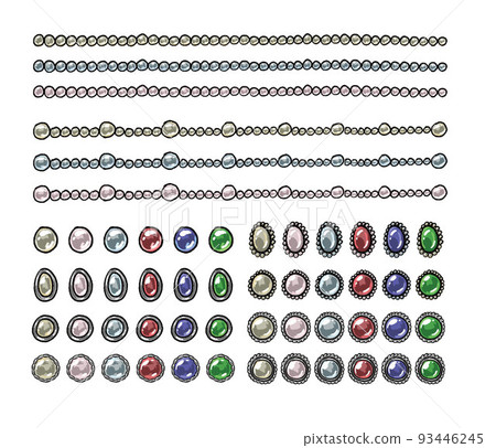 Illustration set of jewelry icons Illustration set of jewelry icons 93446245