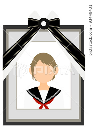 Portrait of a girl in a sailor suit 93449431
