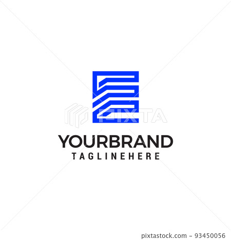 creative minimal e letter logo design vector template. creative minimal e letter logo design vector template. 93450056