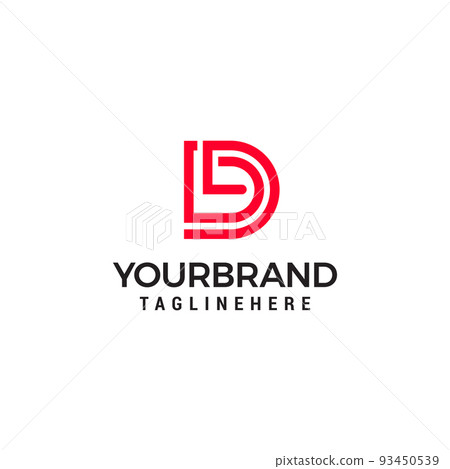 DG initial letter logo template vector icon design - Stock Illustration ...