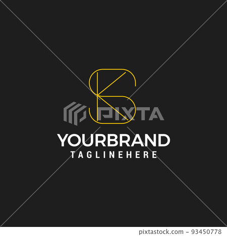SK or KS Abstract initial monogram letter alphabet logo SK or KS Abstract initial monogram letter alphabet logo 93450778
