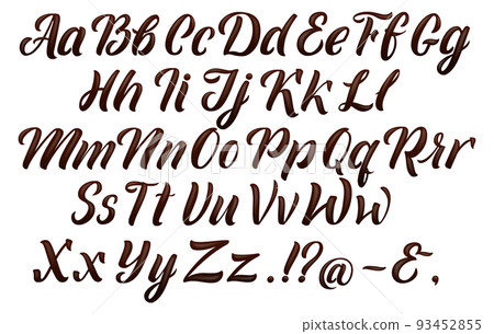 Chocolate alphabet. Liquid melt font. Sweet letters Chocolate alphabet. Liquid melt font. Sweet letters 93452855