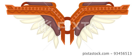 Wings logo. Cartoon emblem. Purity and flight symbol Wings logo. Cartoon emblem. Purity and flight symbol 93456513