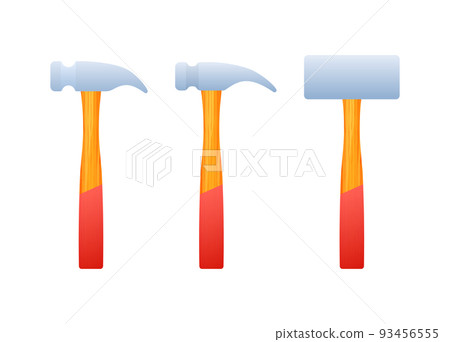 Claw hammer. Builder tools. Labour Day. Vector stock illustration. Claw hammer. Builder tools. Labour Day. Vector stock illustration. 93456555